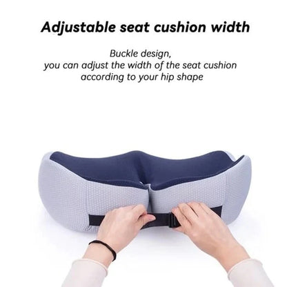 Office Seat Cushion Contoured Memory Foam Breathable Mesh