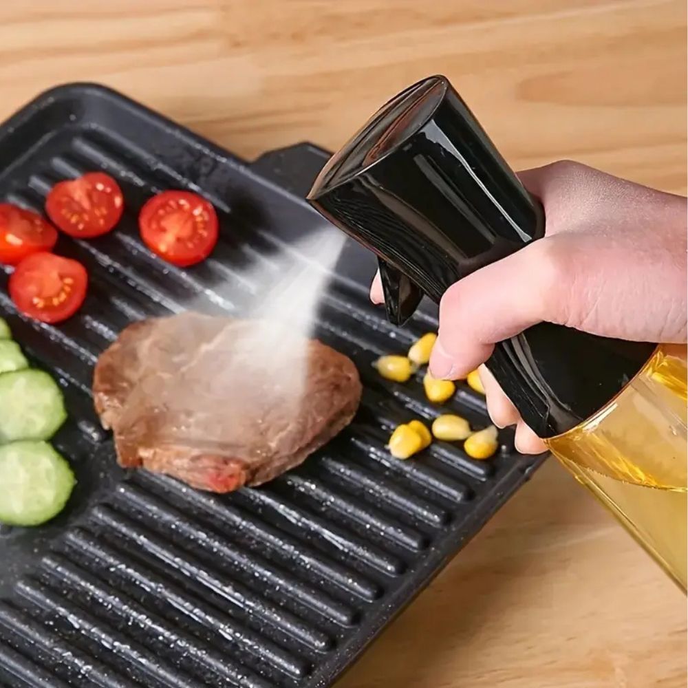Oil Spray Bottle Glass Refillable Fine Mist