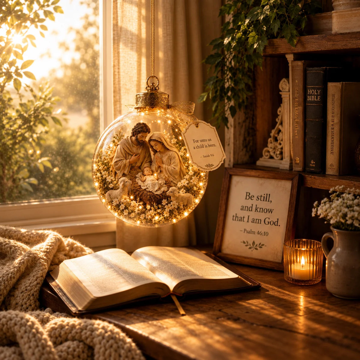 Ornament Christian Scripture Lighted Keepsake