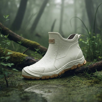 Outdoor Boots Waterproof PVC Non-Slip Ankle-High