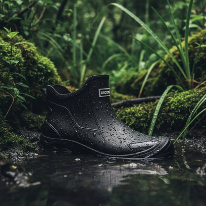 Outdoor Boots Waterproof PVC Non-Slip Ankle-High
