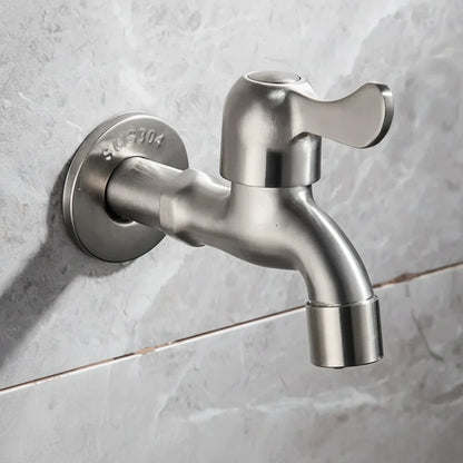 Outdoor Faucet 304 Stainless Steel Wall-Mounted Rust-Resistant