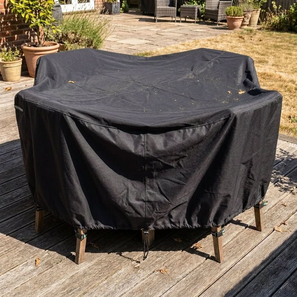 Outdoor Furniture Cover Round Weather-Resistant Secure Fit