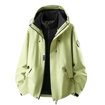 Outdoor Jacket Waterproof 3-In-1 Detachable Fleece Liner