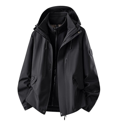Outdoor Jacket Waterproof 3-In-1 Detachable Fleece Liner