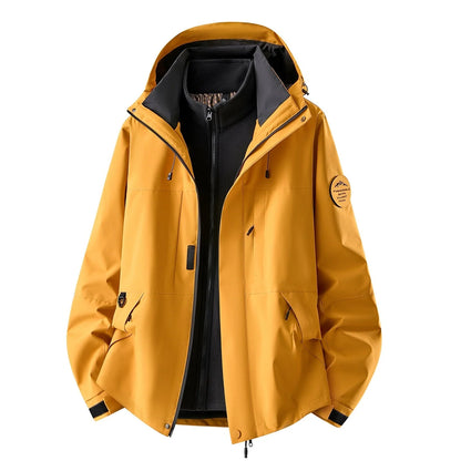 Outdoor Jacket Waterproof 3-In-1 Detachable Fleece Liner