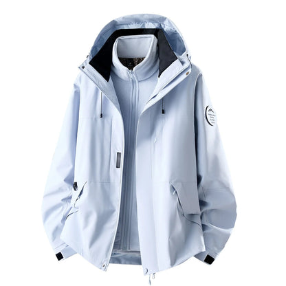 Outdoor Jacket Waterproof 3-In-1 Detachable Fleece Liner