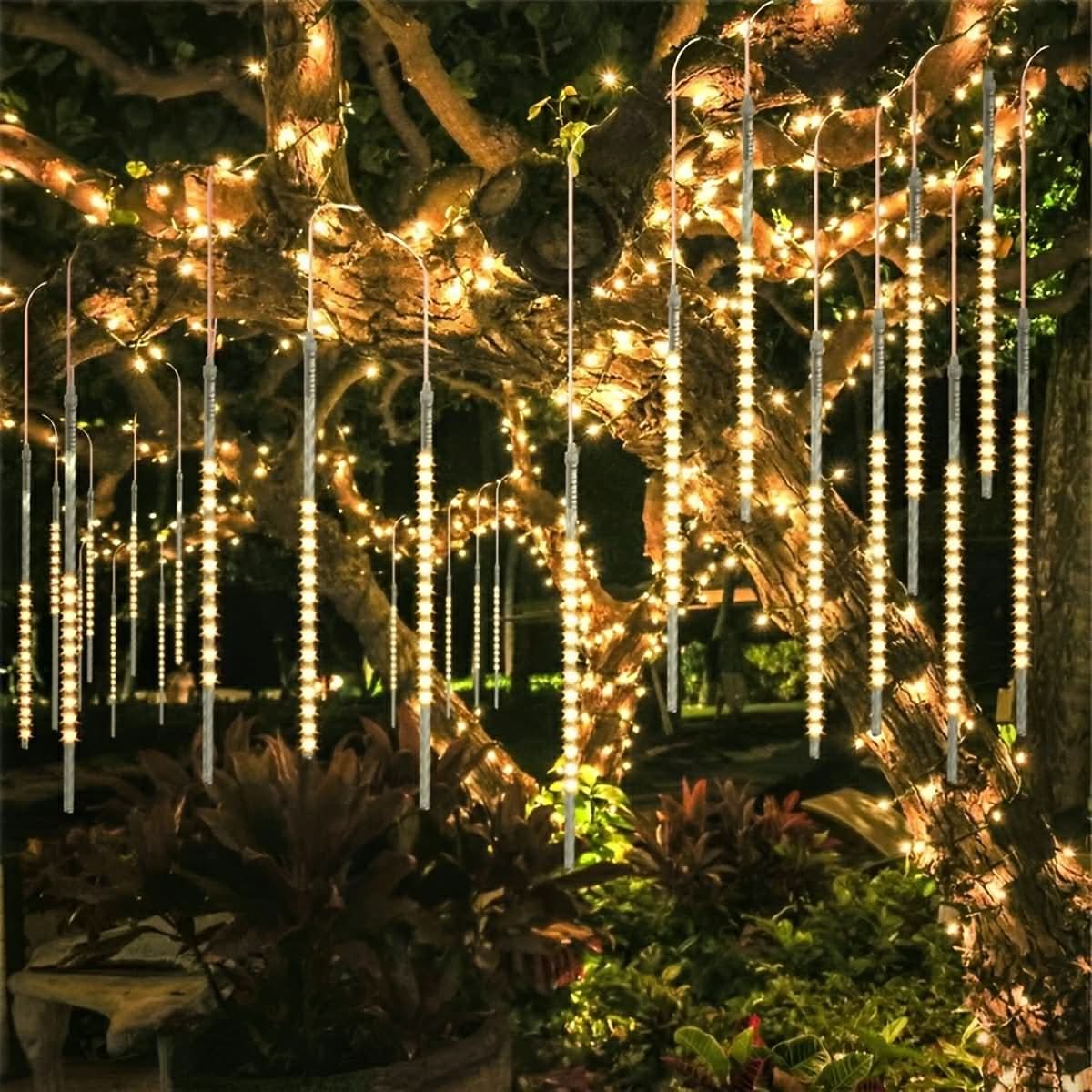 Outdoor Solar Light 360° Meteor Shower Effect IP65