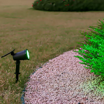 Outdoor Solar Spotlight Daylight White Adjustable Angle 8-Hour Runtime