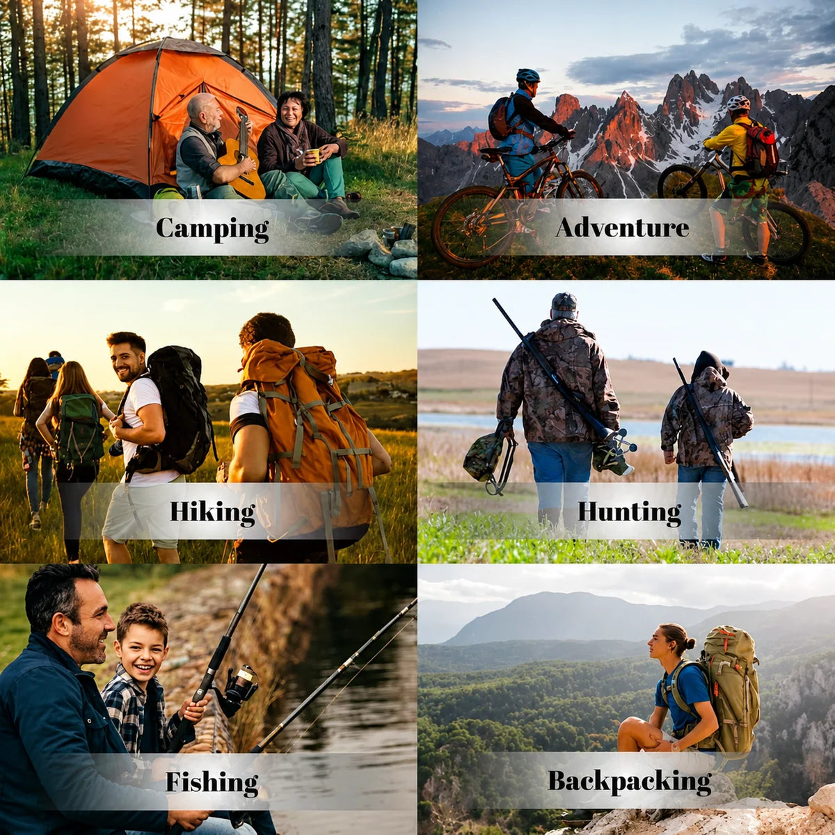 Outdoor Survival Advent Calendar 24-Piece Camping Gear Set