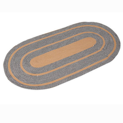 Oval Rug Microfiber Non-Slip Machine Washable