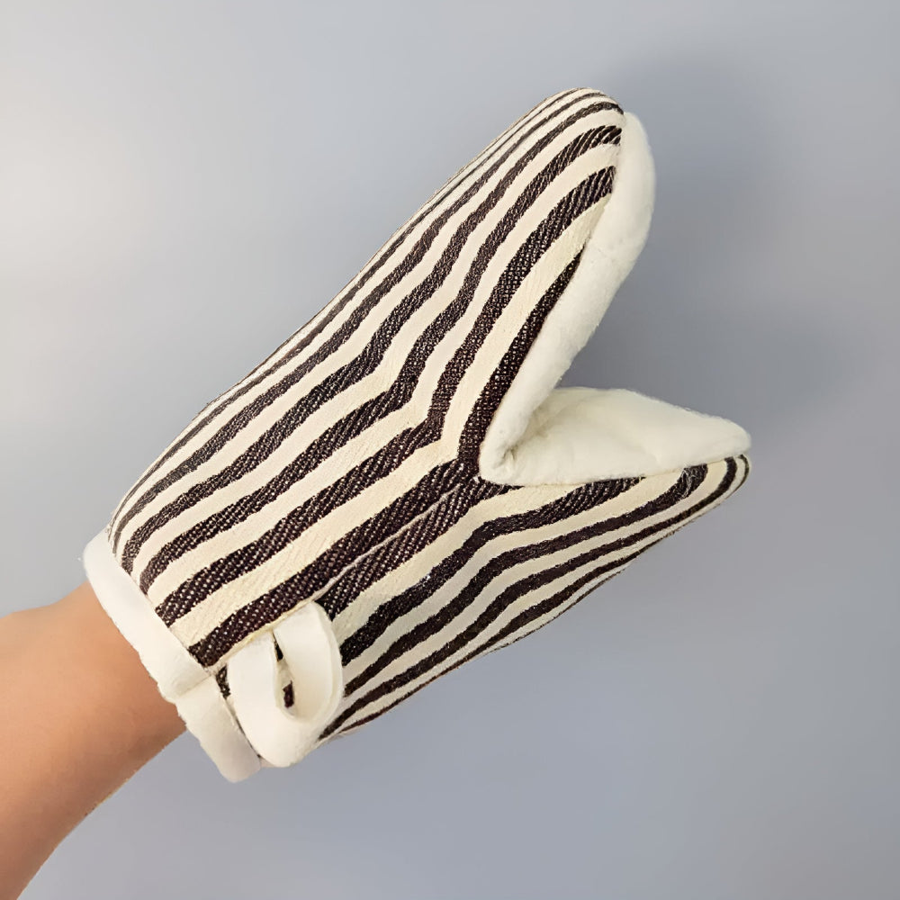 Oven Mitt Heat-Resistant Microfiber Hanging Loop