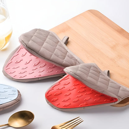 Oven Mitts Heat-Resistant Silicone Textured Grip