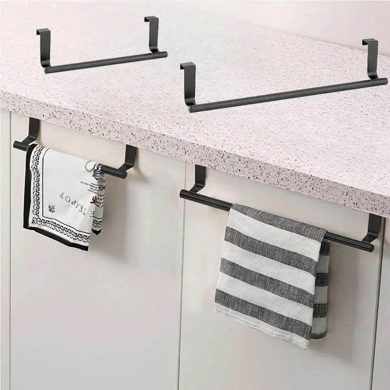 Over-Door Towel Holder Stainless Steel Drill-Free Installation