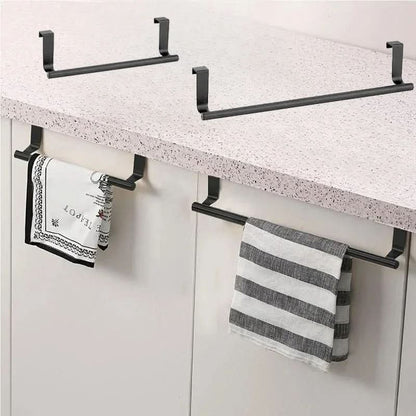 Over-Door Towel Holder Stainless Steel Drill-Free Installation