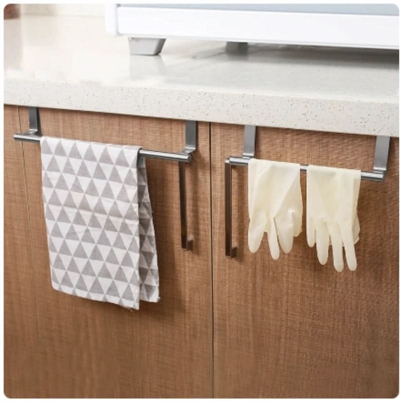 Over-Door Towel Holder Stainless Steel Drill-Free Installation
