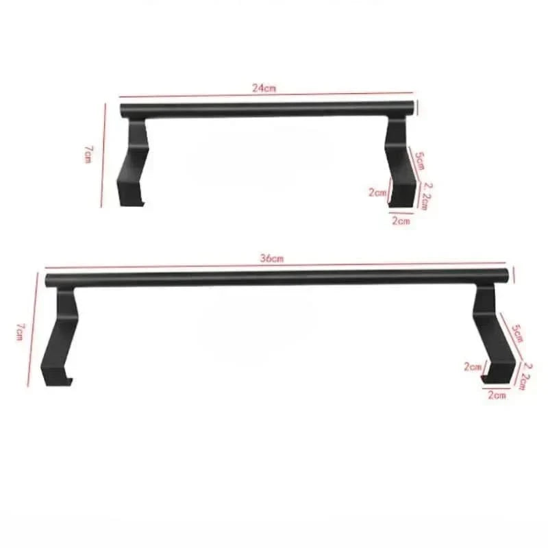 Over-Door Towel Holder Stainless Steel Drill-Free Installation