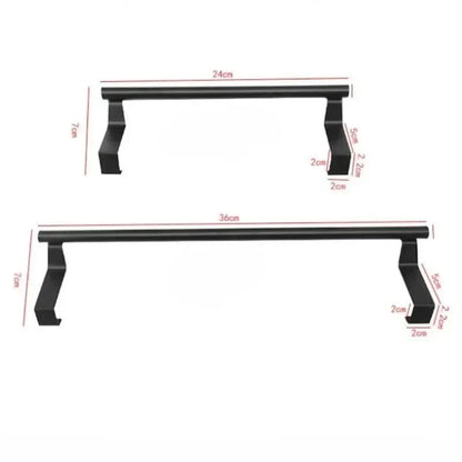 Over-Door Towel Holder Stainless Steel Drill-Free Installation