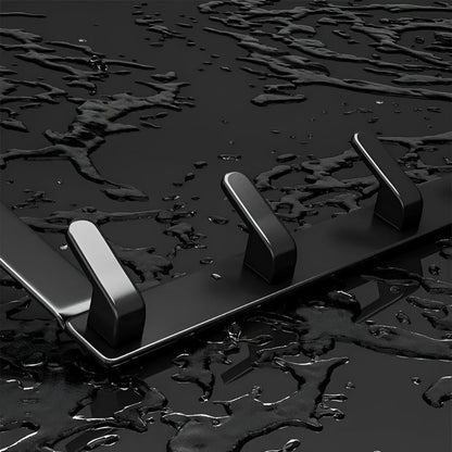 Over-The-Door Hook Rack Stainless Steel Tool-Free Five Hooks