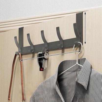 Over-the-Door Hook Rack No-Drill Space-Saving