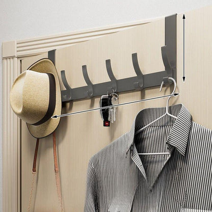 Over-the-Door Hook Rack No-Drill Space-Saving