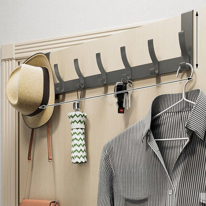 Over-the-Door Hook Rack No-Drill Space-Saving