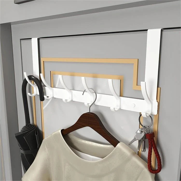 Over-the-Door Hook Rack No-Drill Space-Saving