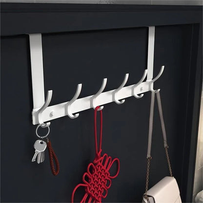 Over-the-Door Hook Rack No-Drill Space-Saving