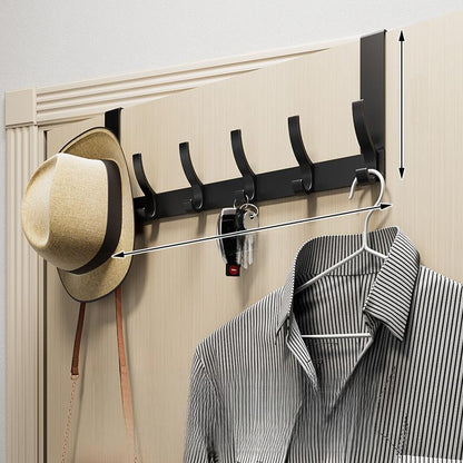 Over-the-Door Hook Rack No-Drill Space-Saving