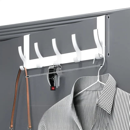 Over-the-Door Hook Rack No-Drill Space-Saving