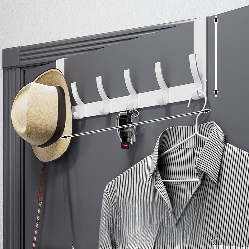 Over-the-Door Hook Rack No-Drill Space-Saving