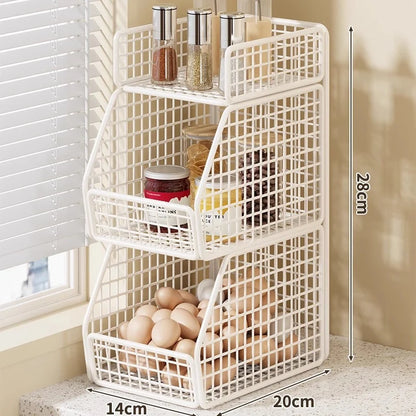 Pantry Organizer Metal Wire Space-Saving Multi-Tier