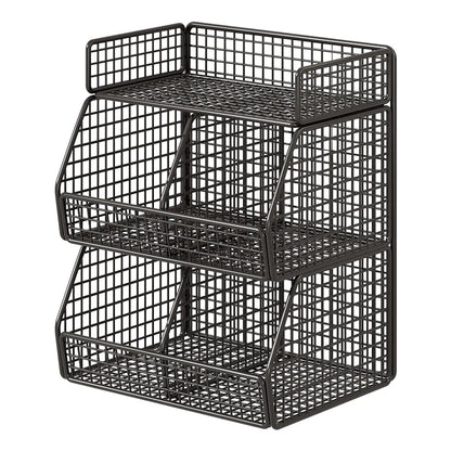 Pantry Organizer Metal Wire Space-Saving Multi-Tier