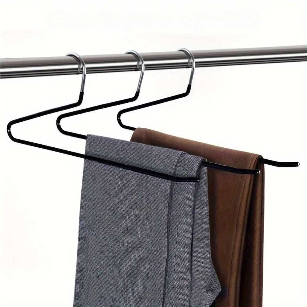Pants Hanger Set Stainless Steel Z-Shape 10-Pack