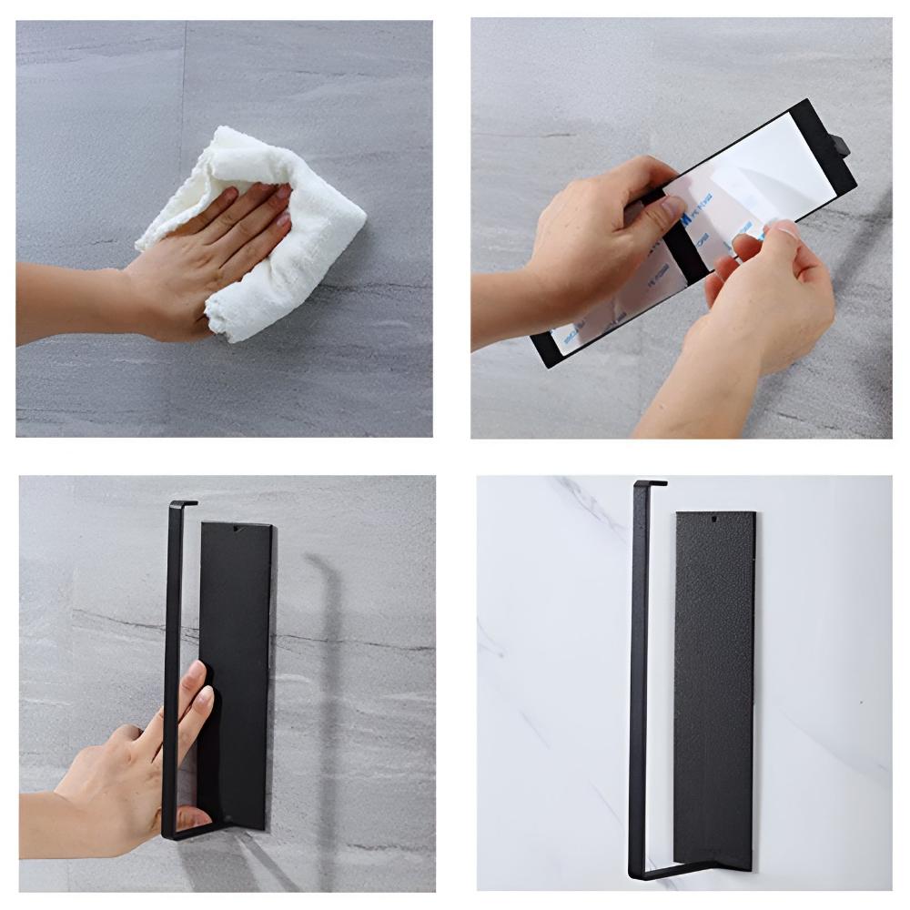 Paper Towel Holder Adhesive No-Drill Fits 9 Inch Rolls