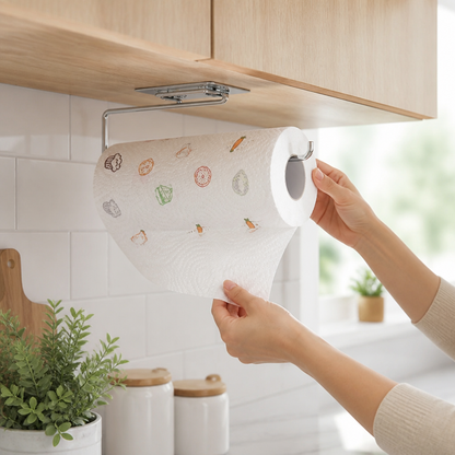 Paper Towel Holder Under-Cabinet Tool-Free Mount