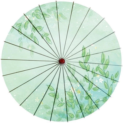 Parasol Cotton Paper & Bamboo 33.1-Inch Canopy