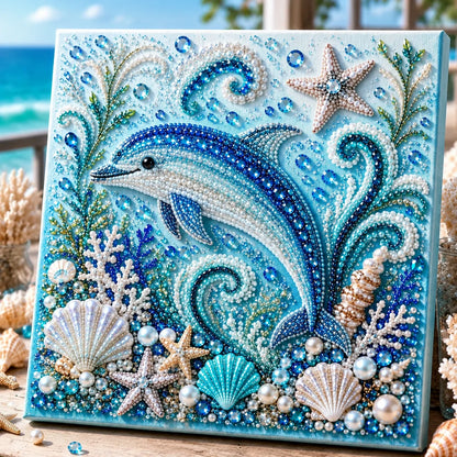 Pearl Bead Art Kit 3D Ocean Animal Mosaic