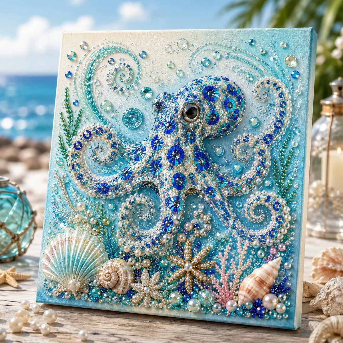 Pearl Mosaic Art Kit 3D Ocean Animal Design