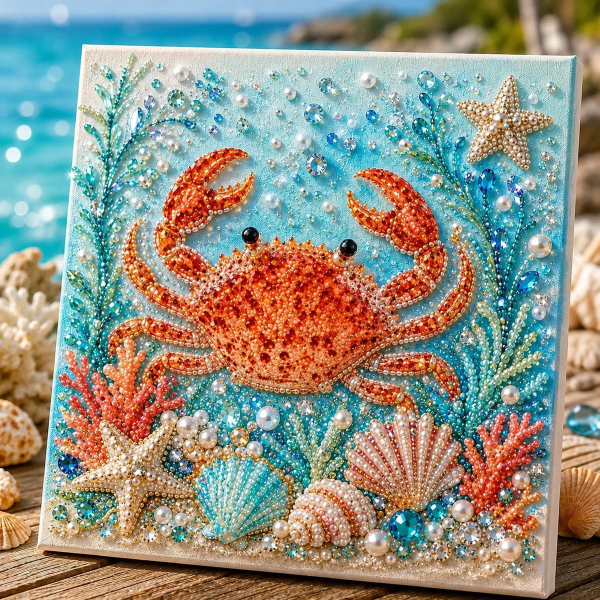 Pearl Mosaic Art Kit 3D Ocean Animal Design