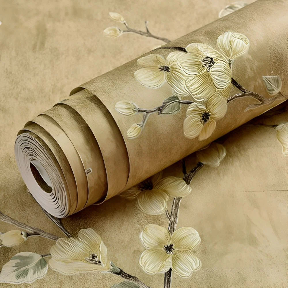 Peel & Stick Wallpaper Soft Floral Removable & Waterproof