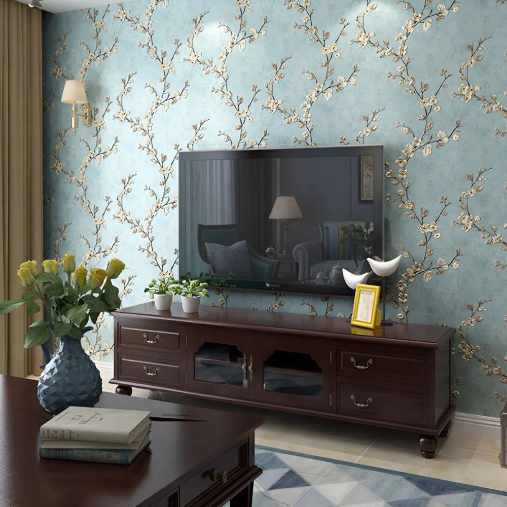 Peel & Stick Wallpaper Soft Floral Removable & Waterproof