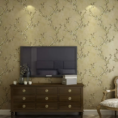 Peel & Stick Wallpaper Soft Floral Removable & Waterproof