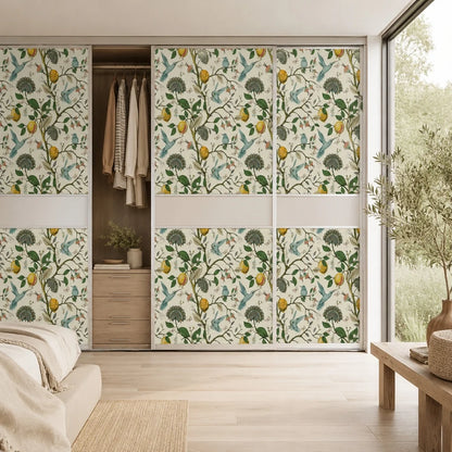Peel-and-Stick Wallpaper Lemon Bluebird Self-Adhesive Removable