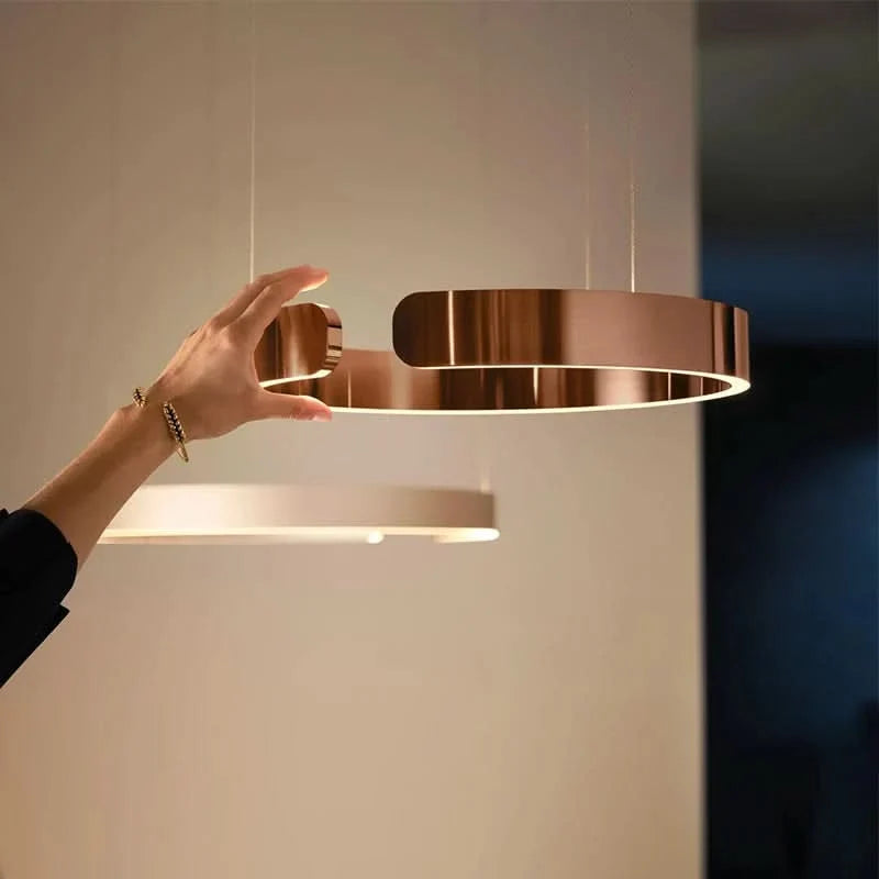 Pendant Ceiling Light Integrated LED Height-Adjustable Suspension