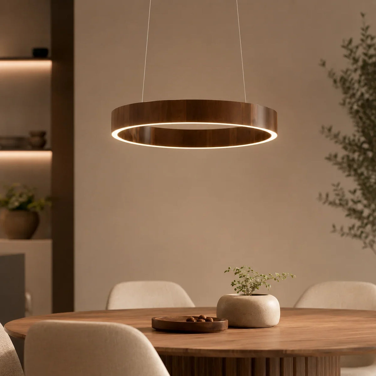 Pendant Ceiling Light Integrated LED Height-Adjustable Suspension