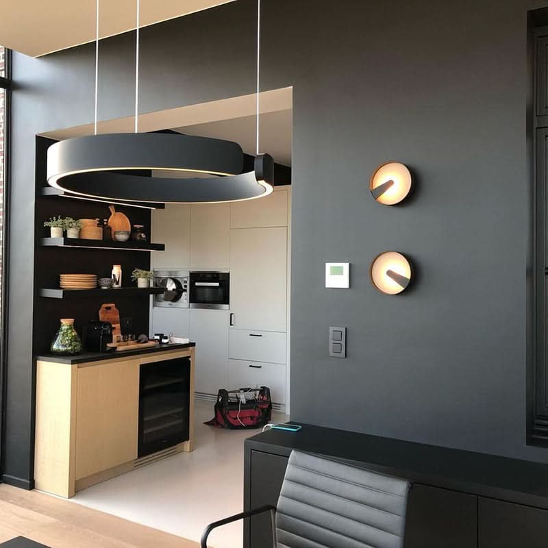Pendant Ceiling Light Integrated LED Height-Adjustable Suspension