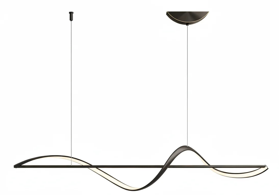 Pendant Chandelier Spiral LED Dimmable Remote Control