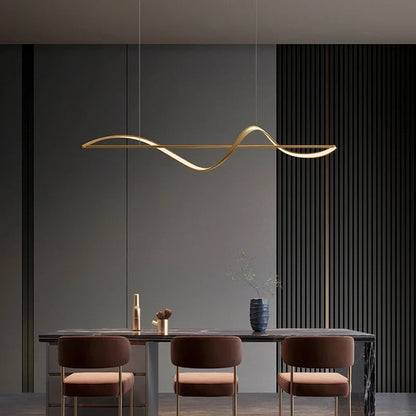 Pendant Chandelier Spiral LED Dimmable Remote Control