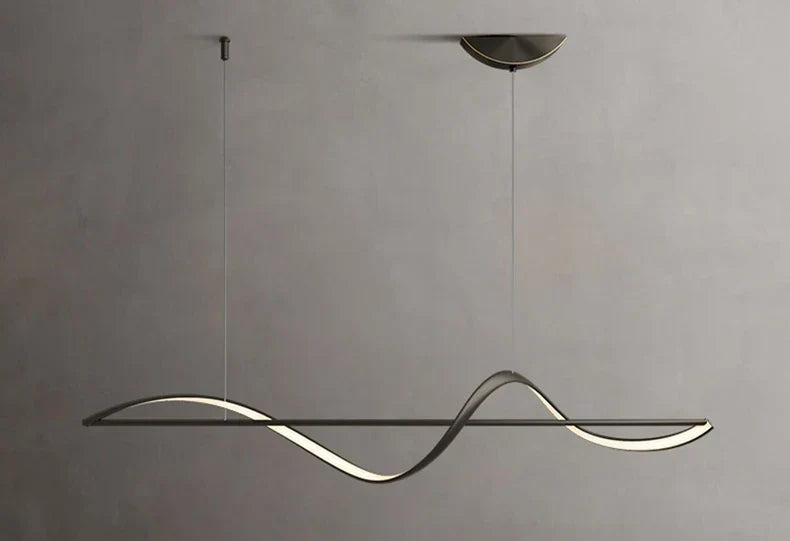 Pendant Chandelier Spiral LED Dimmable Remote Control